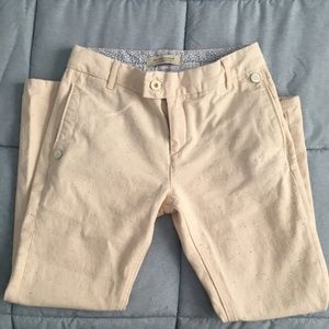 Scotch & Soda Maison Cream Chino Pants with Specs